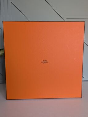 Hermès Orange Presentation Box with Black Trim